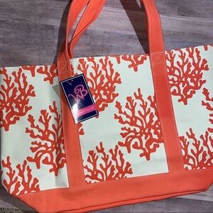 Wholesale Boutique Orange & Cream Tote